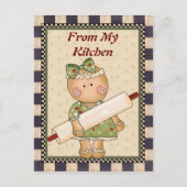 Van mijn keukenbrood briefkaart (Voorkant)