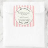 Van mijn kleine keuken Cottage Law Cookie Label (Tas)