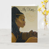 Van "mijn Koning" het Wenskaart met gedicht Kaart (Gele Bloem)