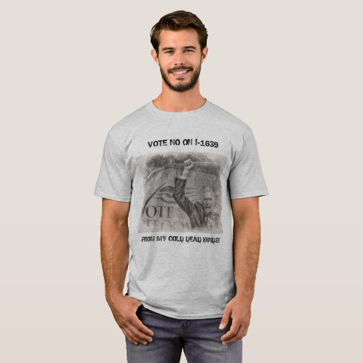 Van mijn koude dode handen!! t-shirt (Voorkant volledig)