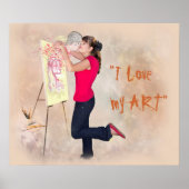 VAN MIJN KUNST HOUDEN POSTER (Voorkant)