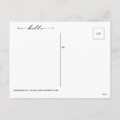 Van mijn nek van de Bossen tot uw Briefkaart (Achterkant)