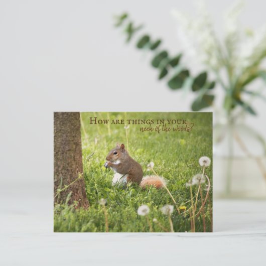 Van mijn nek van de Bossen tot uw Briefkaart (Staand voorkant)