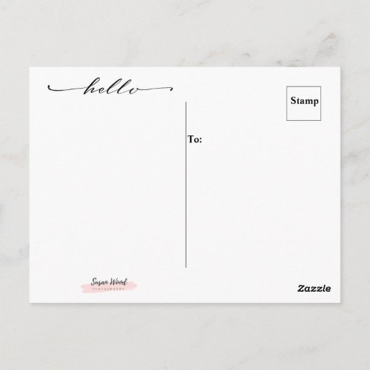 Van mijn nek van de Bossen tot uw Briefkaart (Achterkant)