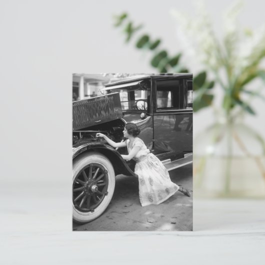 Van mijn oude auto, 1920 briefkaart (Staand voorkant)