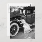 Van mijn oude auto, 1920 briefkaart (Voorkant / Achterkant)