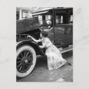 Van mijn oude auto, 1920 briefkaart