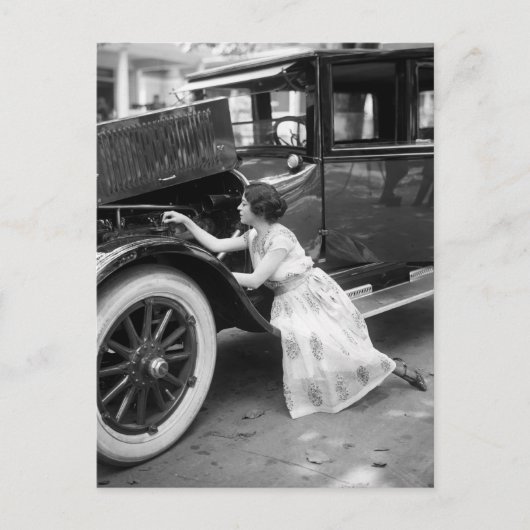 Van mijn oude auto, 1920 briefkaart (Voorkant)