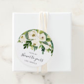 Van mijn Shower Floral Greenery White Vrijgezellen Bedankjes Labels (In situ)