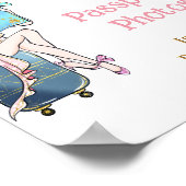 Van Miss naar Mrs Bruidsfeest Reis Foto Bord Poster (Hoek)