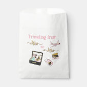 Van Miss naar Mrs Bruidsfeest Reis Roze Bedankzakje (Voorkant)