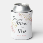 Van Miss naar Mrs Roze en Goud  Blikjeskoeler (Blikje Voorkant)