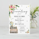 Van Miss naar Mrs Vrijgezellenfeest Kaart Bruid (Staand voorkant)