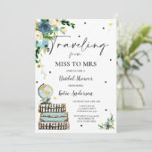 Van Miss naar Mrs Vrijgezellenfeest Kaart Bruid (Staand voorkant)