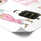 Van Miss naar Mrs Vrijgezellenfeest Reis Favor Poster (Hoek)