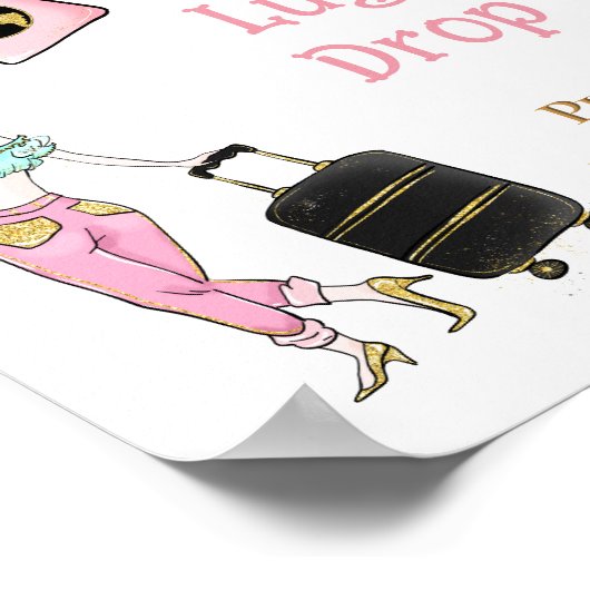 Van Miss naar Mrs Vrijgezellenfeest Reis Favor Poster (Hoek)