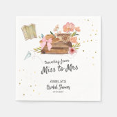 Van Miss naar Mrs  vrijgezellenfeest Servet (Voorkant)