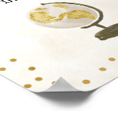 Van Miss tot Mrs Bruidsfeest Sign Poster (Hoek)