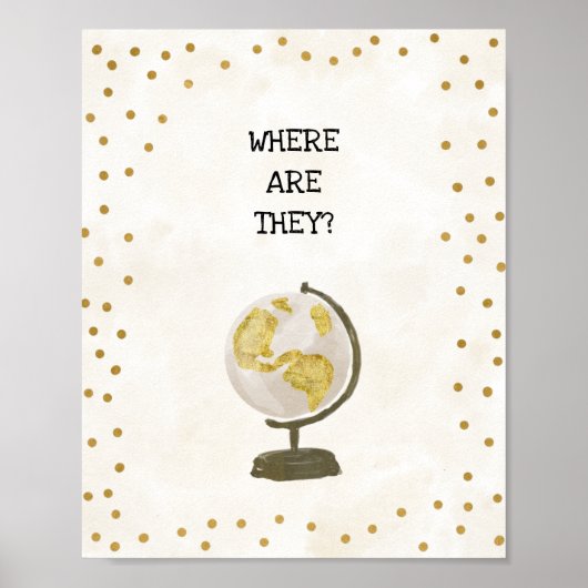 Van Miss tot Mrs Bruidsfeest Sign Poster (Voorkant)