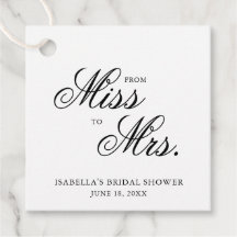 Van Miss tot Mrs Elegante Kalligrafie Bruidsdouche