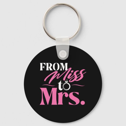 Van Miss tot Mrs - Getrouwde Bruid Bachelorette De Sleutelhanger (Voorkant)