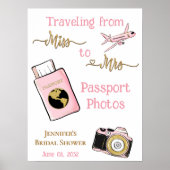 Van Miss tot Mrs Vrijgezellenfeest Adventure Foto Poster (Voorkant)