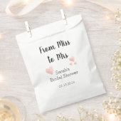 Van Miss tot Mrs Vrijgezellenfeest Pink Hearts Bedankzakje (Geknipt)