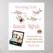 Van Miss tot Mrs Vrijgezellenfeest Reisgast Poster (Voorkant)