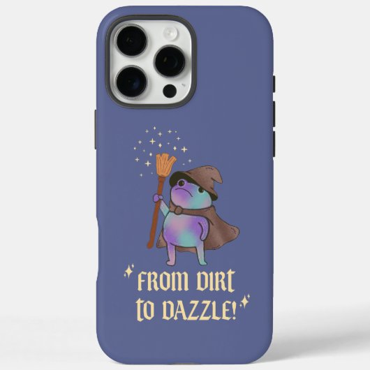 Van modder tot glans Grappige tovenaar kikker heks Case-Mate iPhone Case (Achterkant)