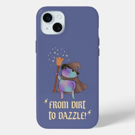 Van modder tot schittering Funny Wizard Kikker Hek Case-Mate iPhone Case (Achterkant)