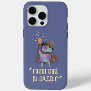 Van modder tot schittering Funny Wizard Kikker Hek iPhone 15 Pro Max Hoesje