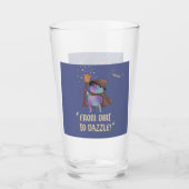 Van modder tot schittering Funny Wizard Kikker Hek Glas (Voorkant)