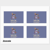 Van modder tot schittering Funny Wizard Kikker Hek Rechthoekige Sticker (Vel)