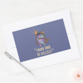Van modder tot schittering Funny Wizard Kikker Hek Rechthoekige Sticker (Envelop)