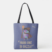 Van modder tot schittering Funny Wizard Kikker Hek Tote Bag (Achterkant)