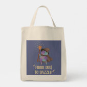 Van modder tot schittering Funny Wizard Kikker Hek Tote Bag (Achterkant)