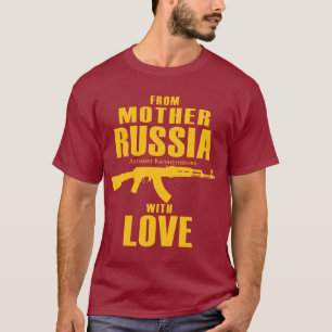 Van moeder Rusland met Love AK Shirt (Mannen)