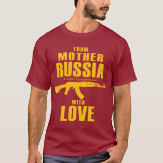 Van moeder Rusland met Love AK Shirt (Mannen)