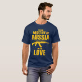 Van moeder Rusland met Love AK Shirt (Mannen) (Voorkant volledig)