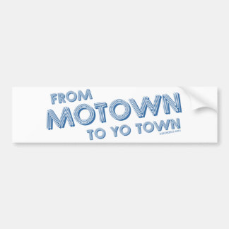 Van Motown naar Yo Town Bumpersticker