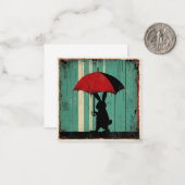 Van motregen tot dromen, schrijf Rainbows Bunny Notitiekaartje (Voorkant / Achterkant in situ)