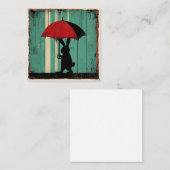 Van motregen tot dromen, schrijf Rainbows Bunny Notitiekaartje (Voorkant / Achterkant)