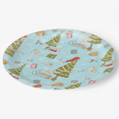 Van muizen- en kerstboomkunst voor kinderen papieren bordje (Gekanteld)