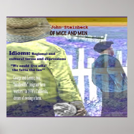 van muizen en Mannen Poster