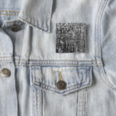 van muren af lopen vierkante button 5,1 cm (In situ)