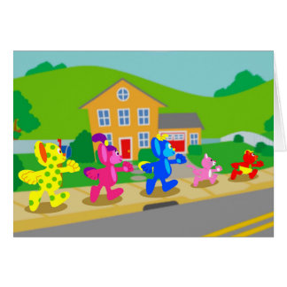 Van naar avontuurlijk leeg Wenskaart