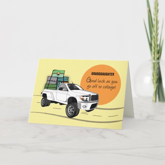 Van naar College bij Ophalen vrachtwagen met bagag Kaart (Voorkant)