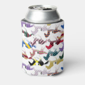 Van naar de paardenraces met het zijdepatroon van  blikjeskoeler (Blikje Achterkant)