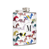 Van naar de paardenraces met het zijdepatroon van heupfles (Rechts)