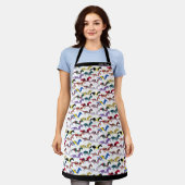 Van naar de paardenraces met het zijdepatroon van  schort (Gedragen)